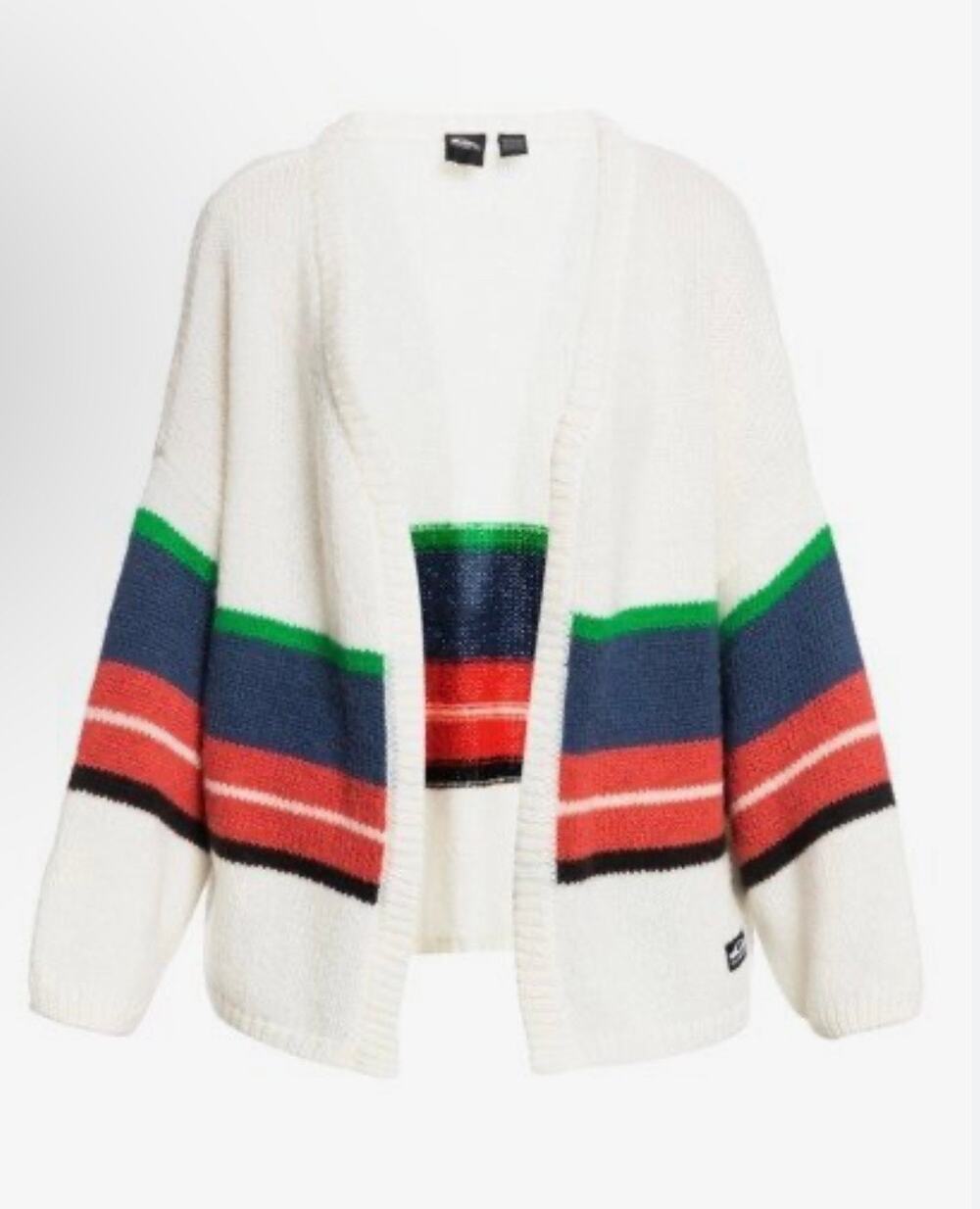 Quiksilver Women's Outer Sunset Cardigan Drop Shoulder sz M